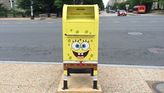 A Spongebob mailbox