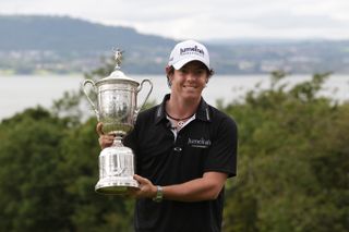 Rory McIlroy with US Open trophy