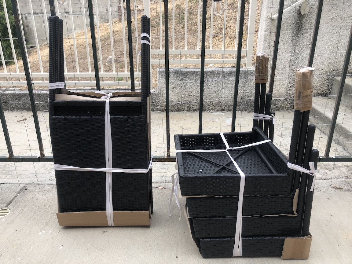 Tangkula Wicker Patio Set