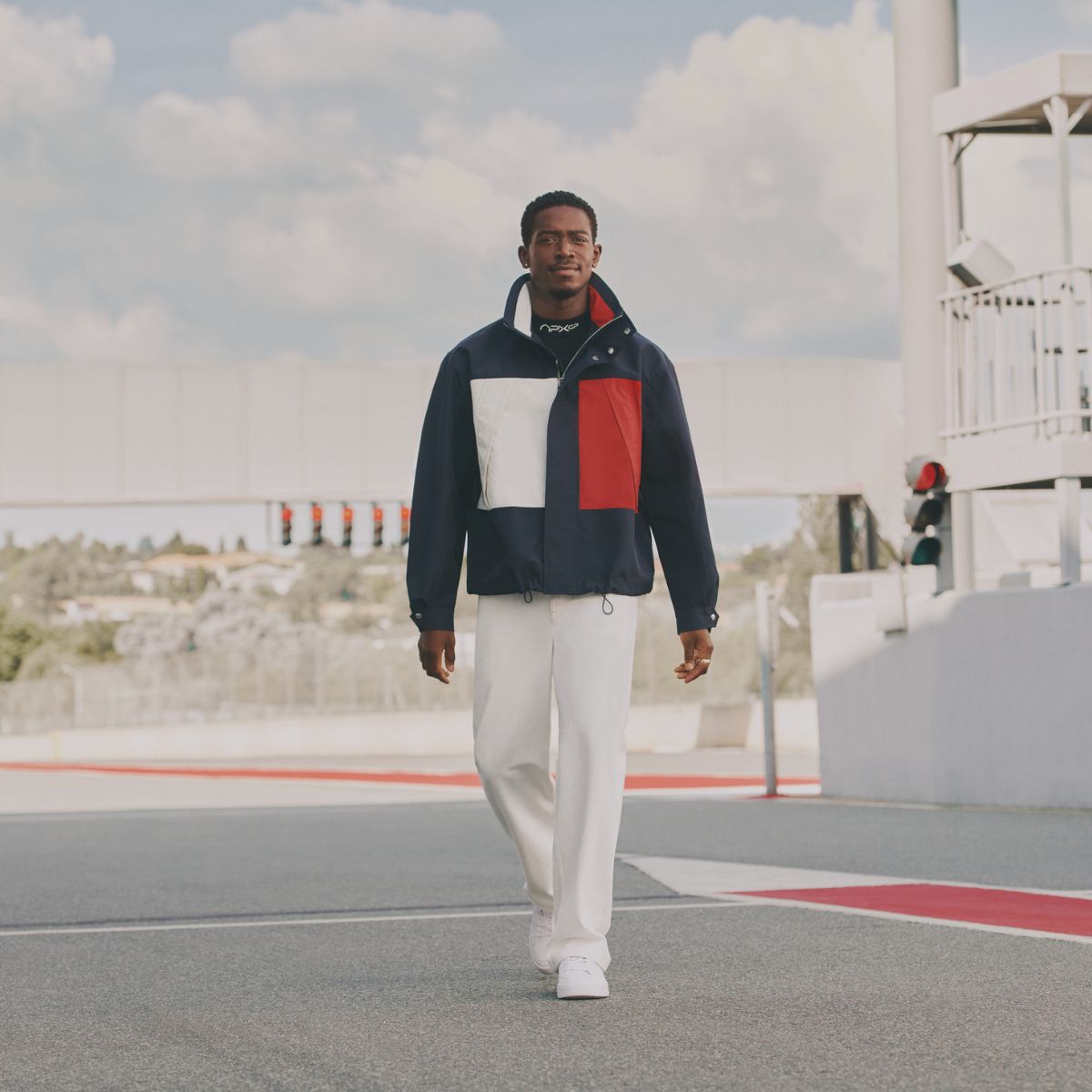 Damson Idris in Tommy Hilfiger F1 Collection