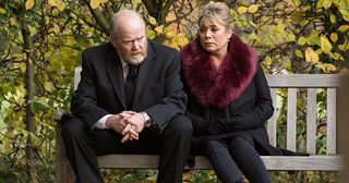 Phil, Sharon, funeral