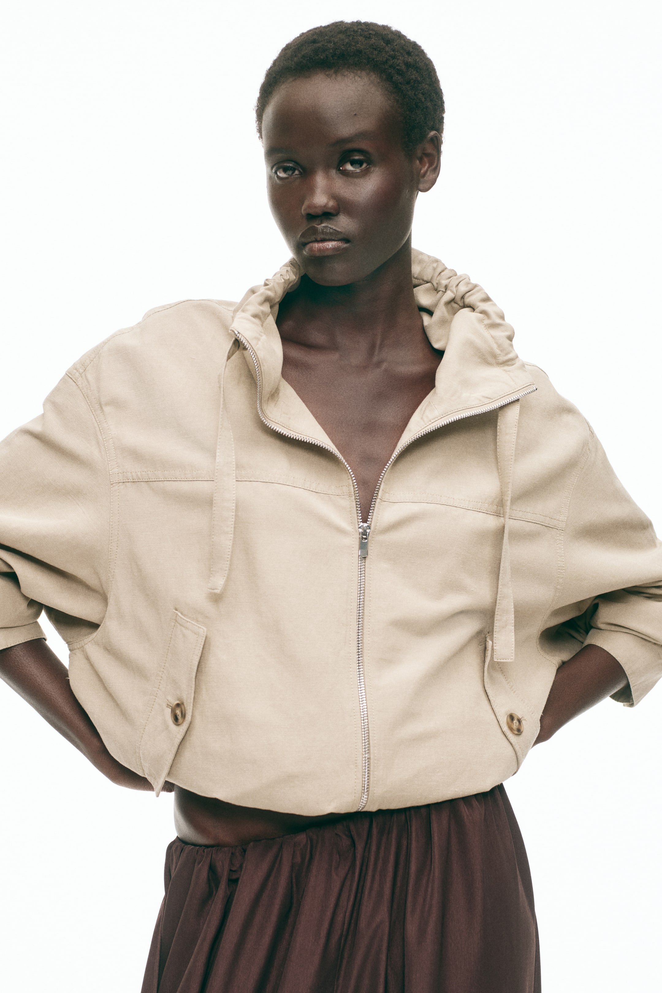 Linen-Blend Jacket
