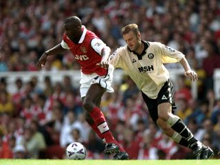 Patrick Vieira in action for Arsenal against Charlton in 1998.