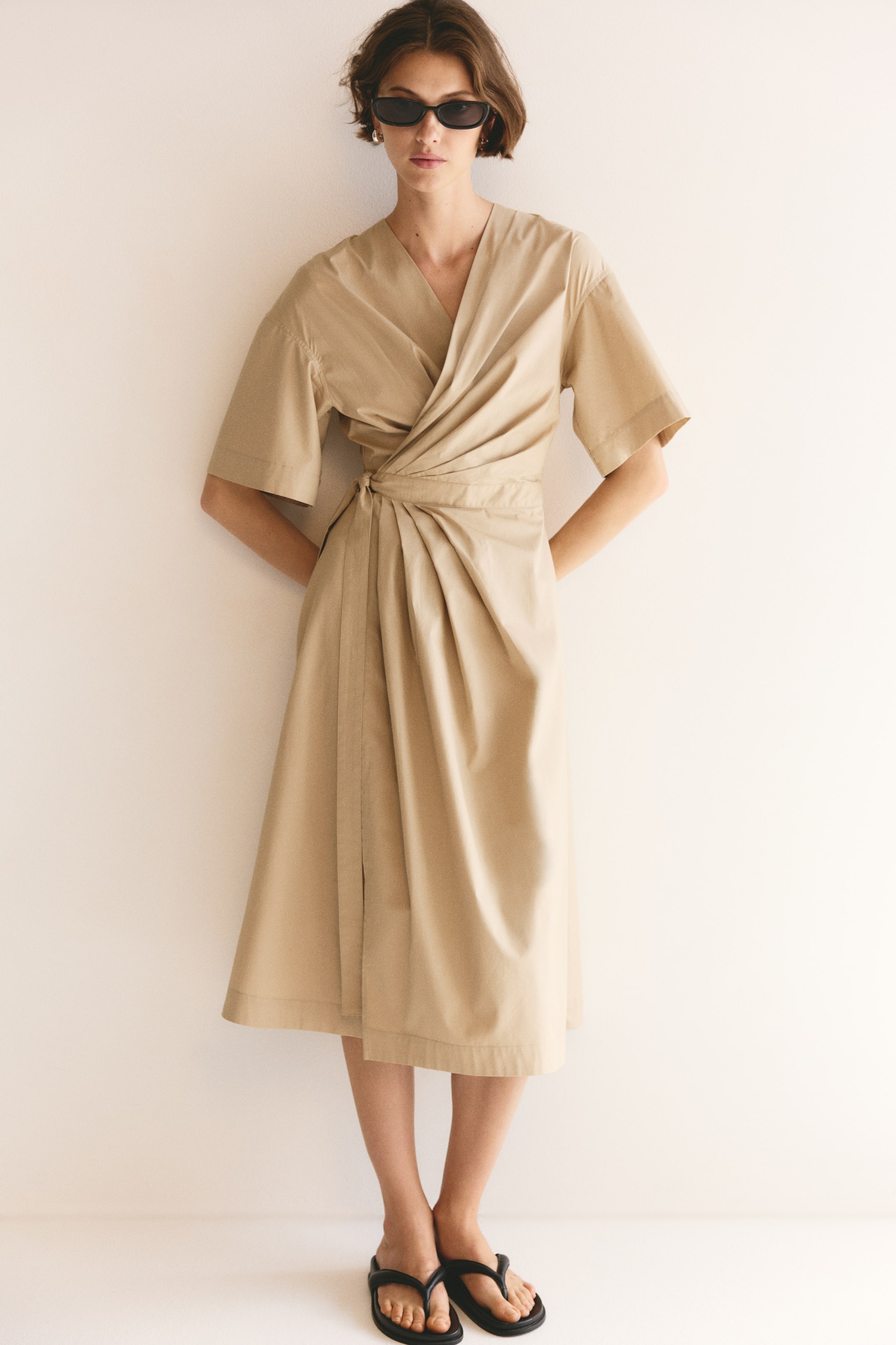 Wrap Midi Dress