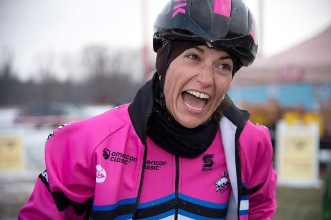 McFadden flashes a winner's smile after her win