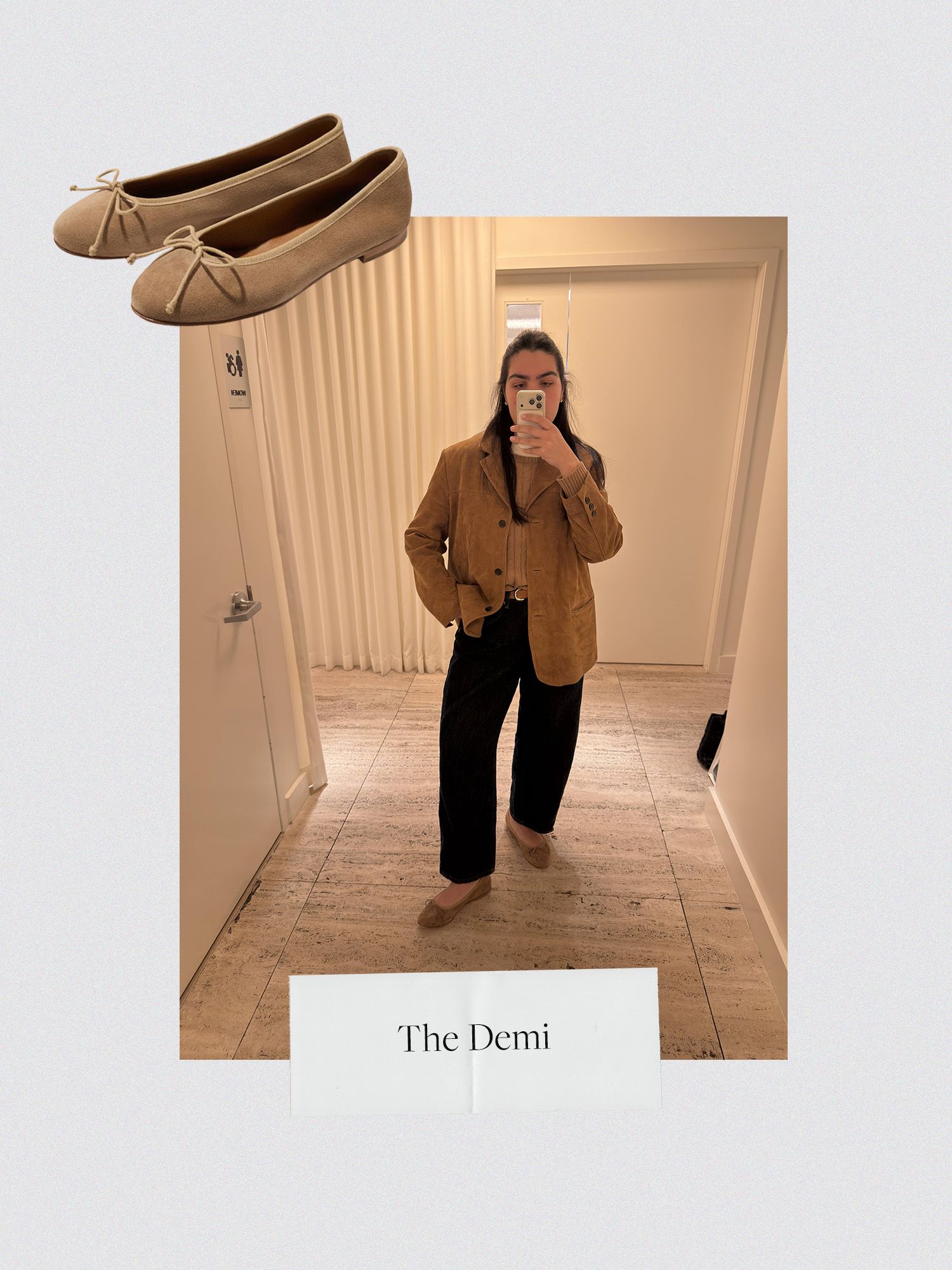 Photo collage of different women wearing Margaux shoes.