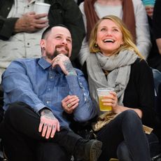 Celebrities At The Los Angeles Lakers Game