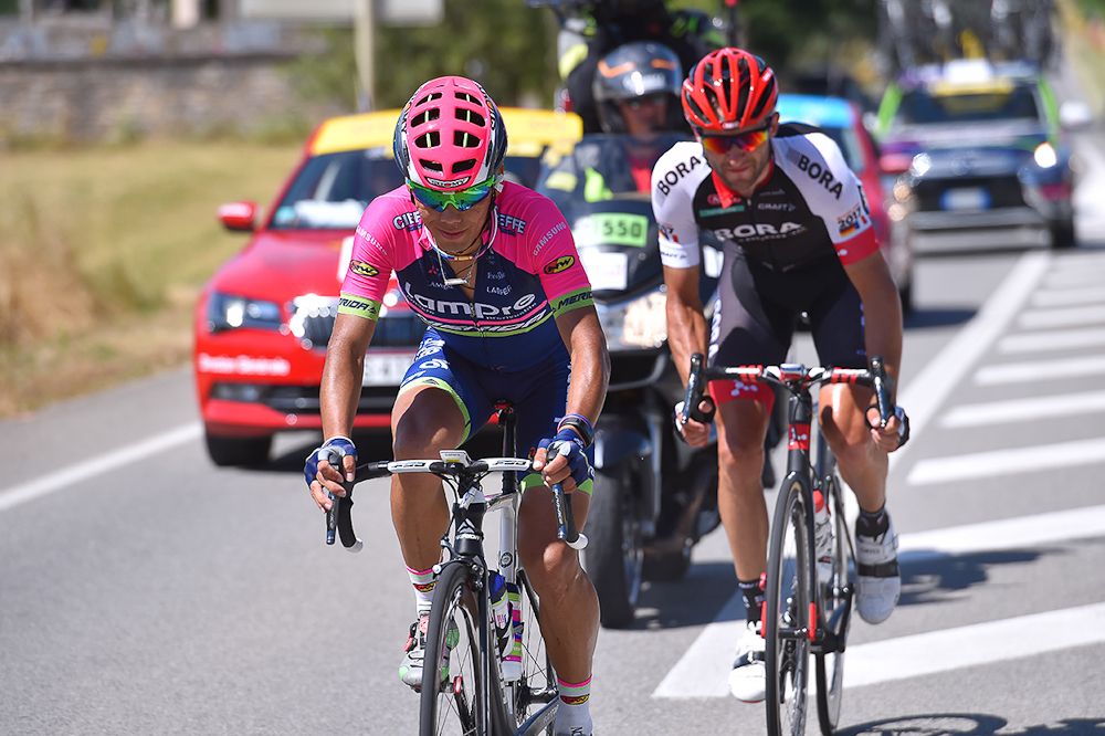 Lampre-Merida's Yukiya Arashiro powers the break during stage 6 at the Tour de France.