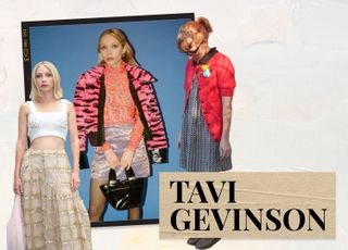 Collage images of Tavi Gevinson. Text Reads 'Tavi Gevinson'