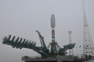 A Russian Soyuz rocket topped with 36 OneWeb internet satellites is scheduled to launch from Baikonur Cosmodrome in Kazakhstan on March 4, 2022. But Russia has imposed new demands on OneWeb and the UK government, calling the launch into question.