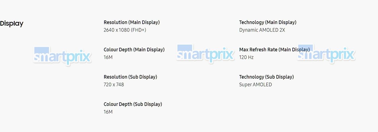 Samsung Galaxy Z Flip 6 leaked spec sheet