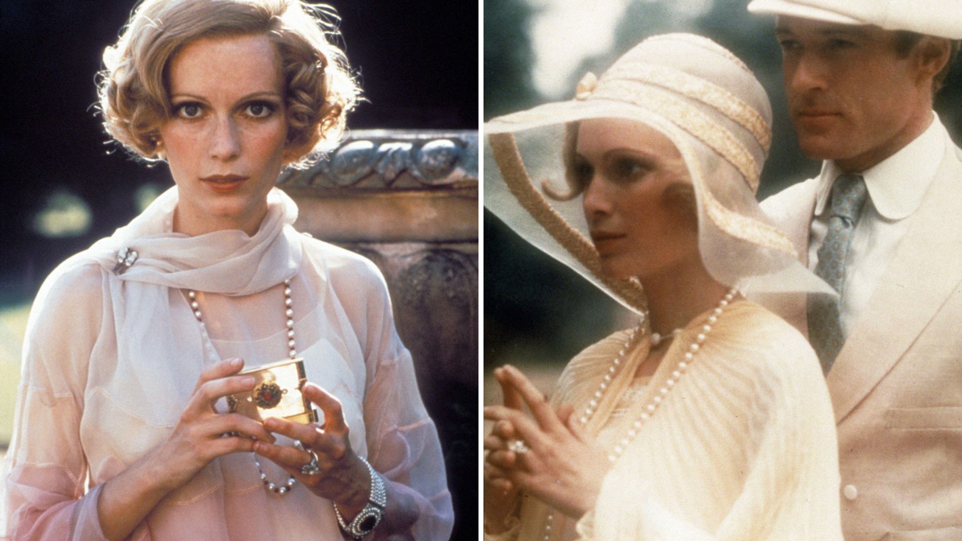 Mia Farrow as Daisy in The Great Gatsby