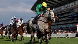 William Buick riding Belloccio win The Copper Horse Handicap Stakes on day one during Royal Ascot 2024 at Ascot Racecourse on June 18, 2024 