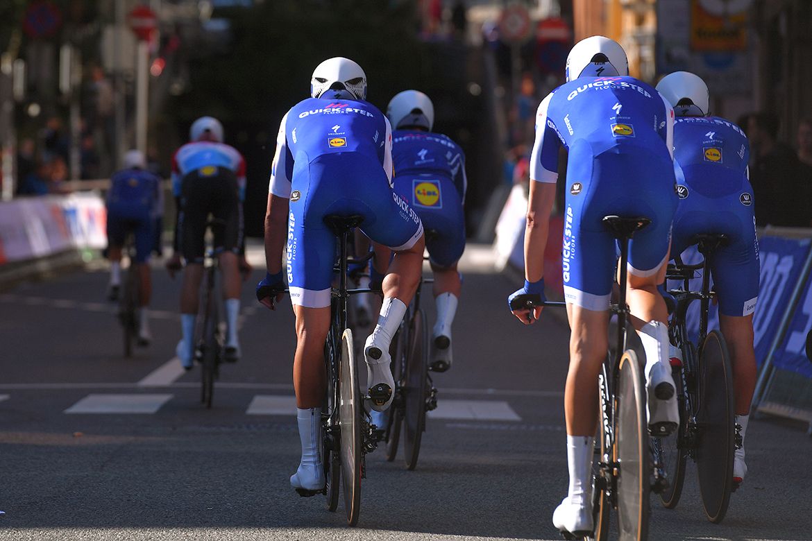 Quick-Step Floors during their Worlds TTT recon
