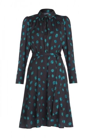 Black & Green Spot Print Collared Dress – was £69, now £34.50