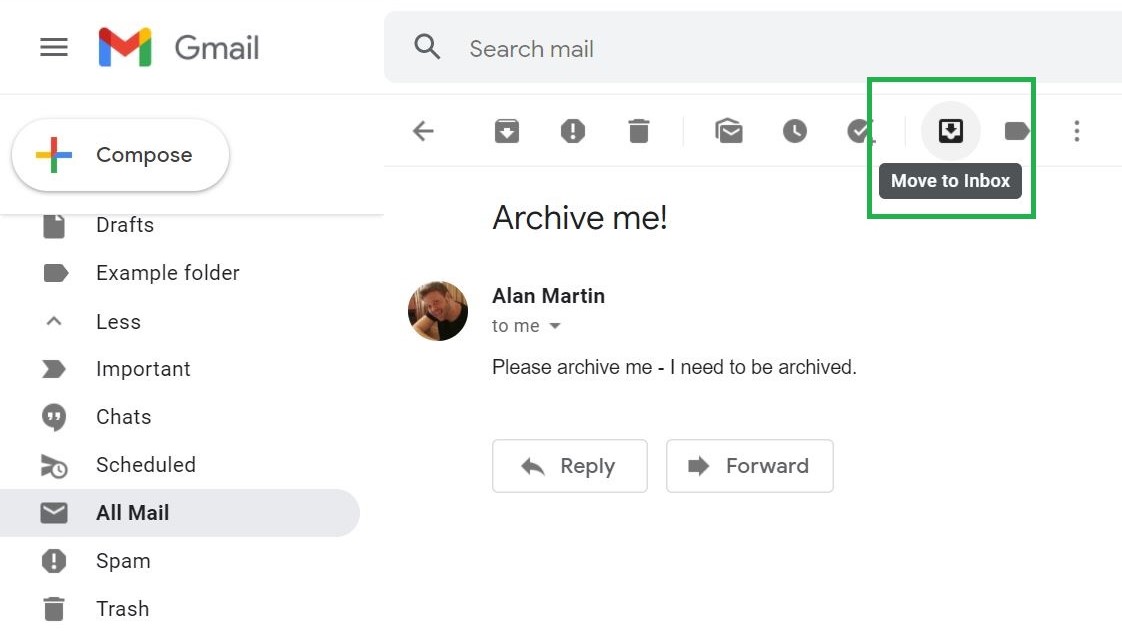 Как заархивировать электронную почту в Gmail