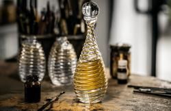 India Mahdavi J’adore perfume bottle for Dior, seen in the Murano workshop