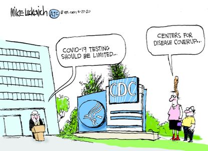 Editorial Cartoon U.S. CDC COVID recommendations