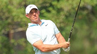 Rory McIlroy takes a shot at the US Open