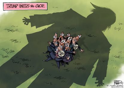 Political Cartoon U.S. United GOP
