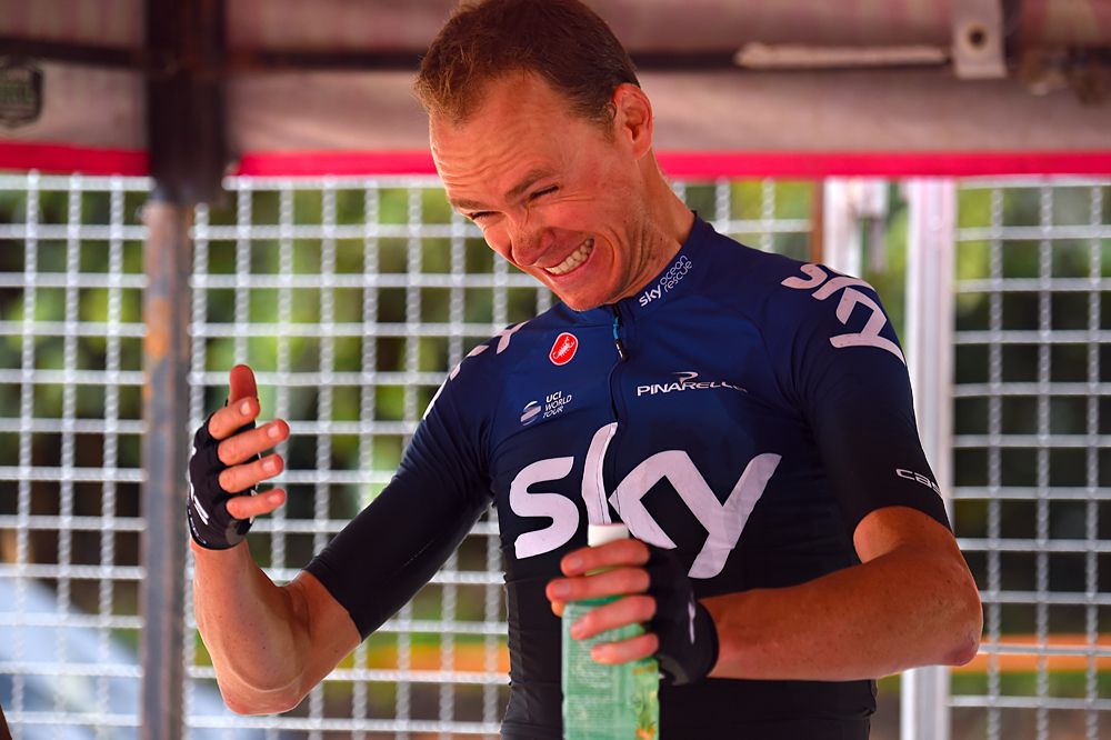 Chris Froome (Team Sky) at stage 3 Tour of Colombia