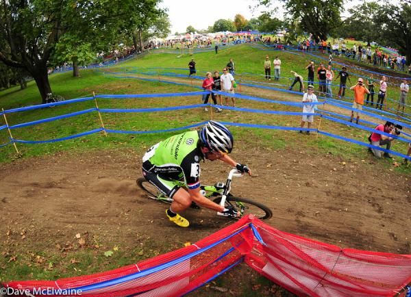 Tim Johnson (Cannondale) early in the race