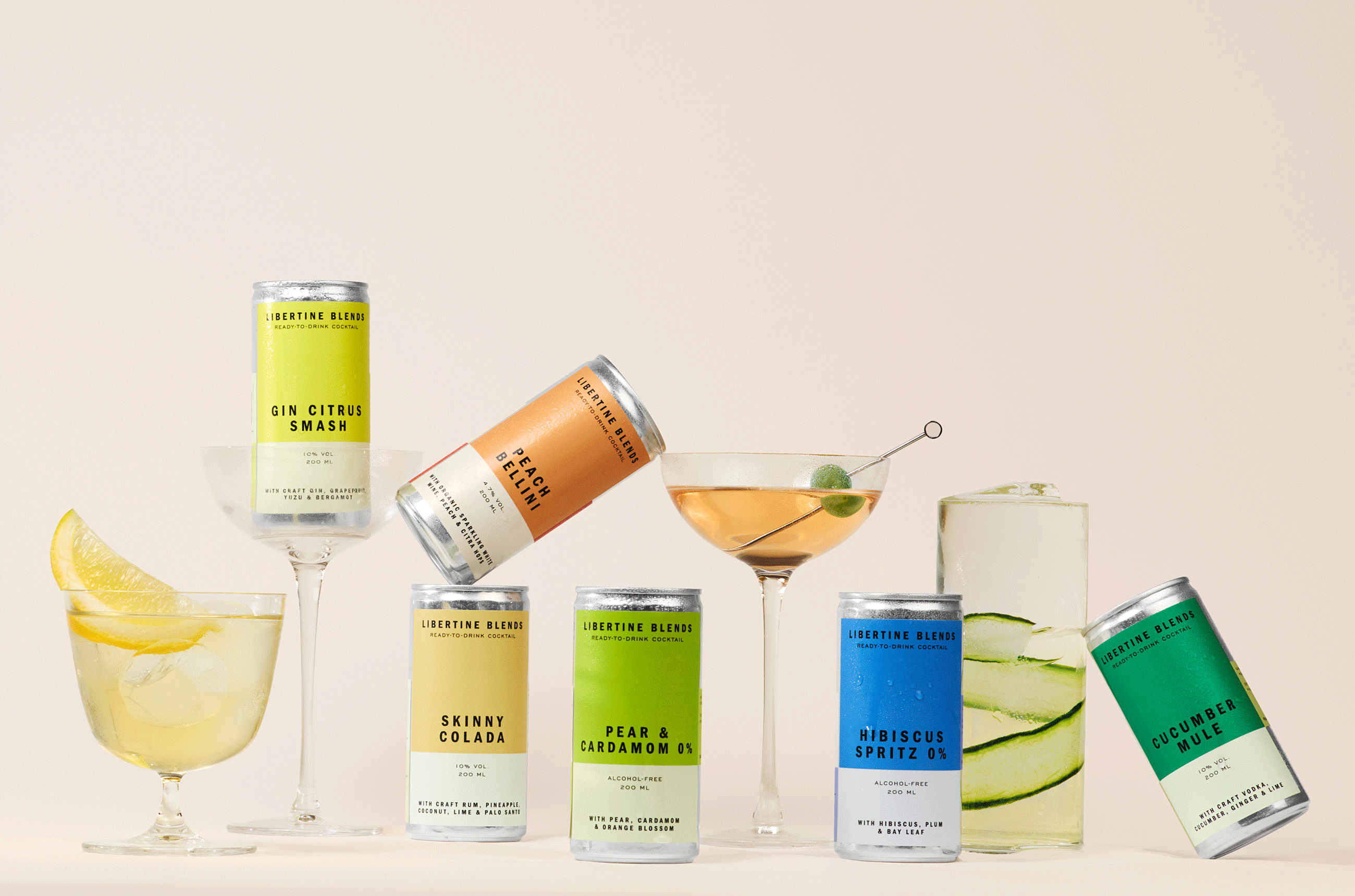 Canned cocktails and drinks