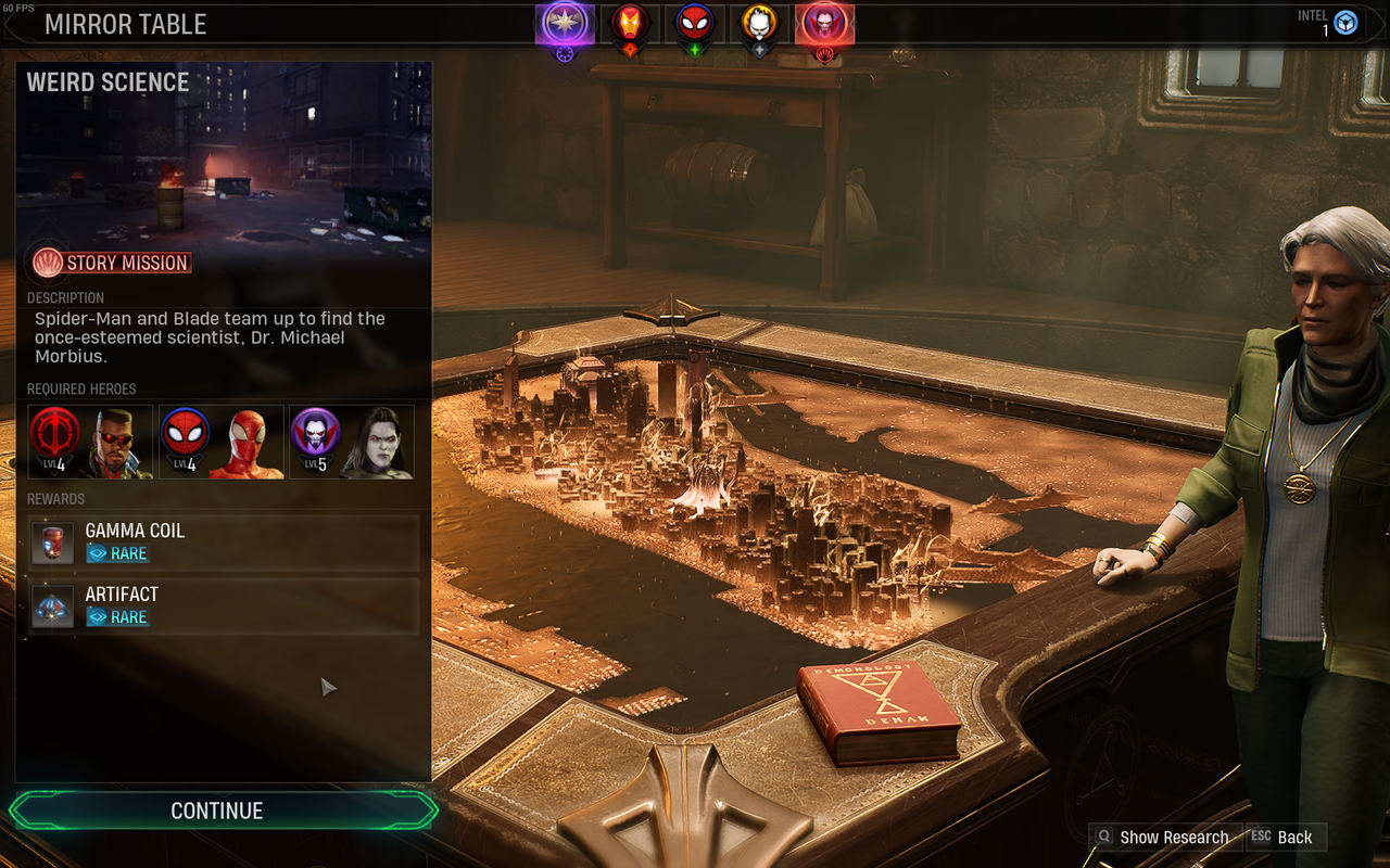 mirror table showing weird science morbius mission