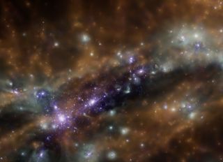 Galaxy clusters in the "cosmic web."