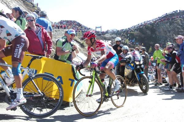 Michele Scarponi (Lampre) sits second on GC