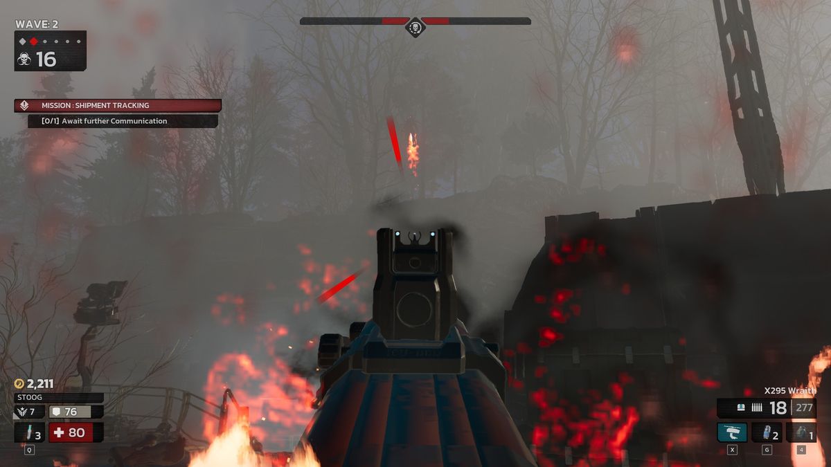 Shooting at some husks