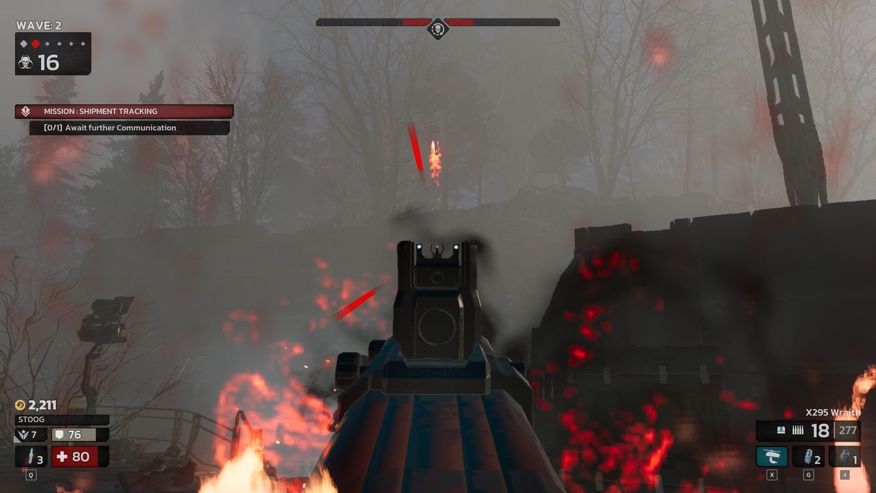 Shooting at some husks