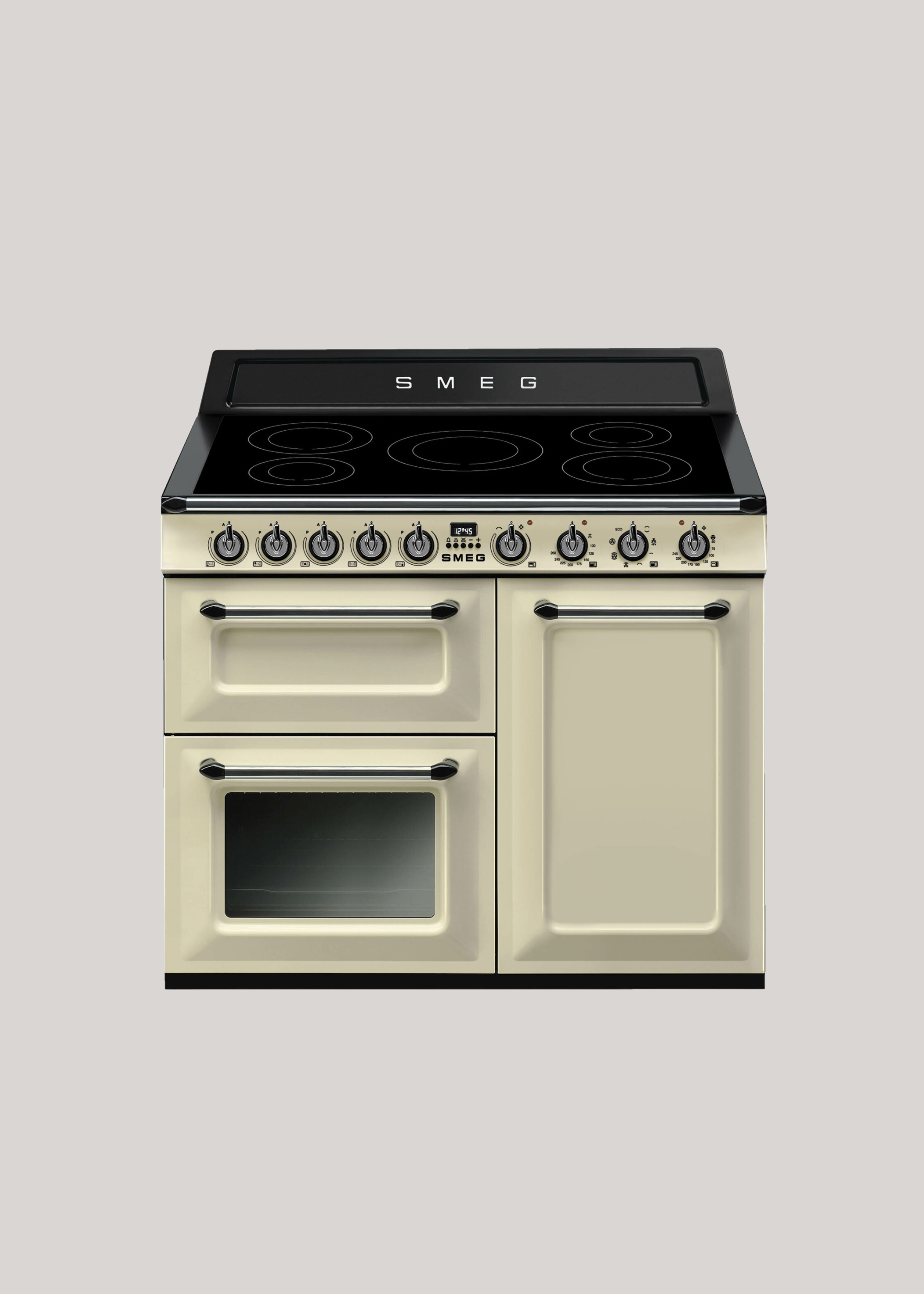 Smeg Victoria Tr103ip2 100cm Wide Cream Induction Freestanding Range Cooker