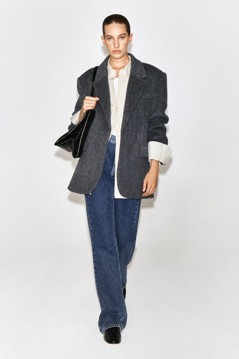 Brushed-Wool Blazer