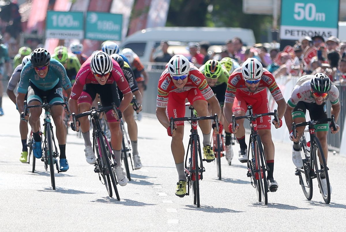 The sprint for the line