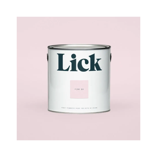 A can of muted pastel pink paint