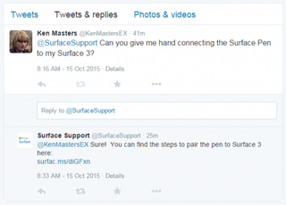 surface pen twitter surface support