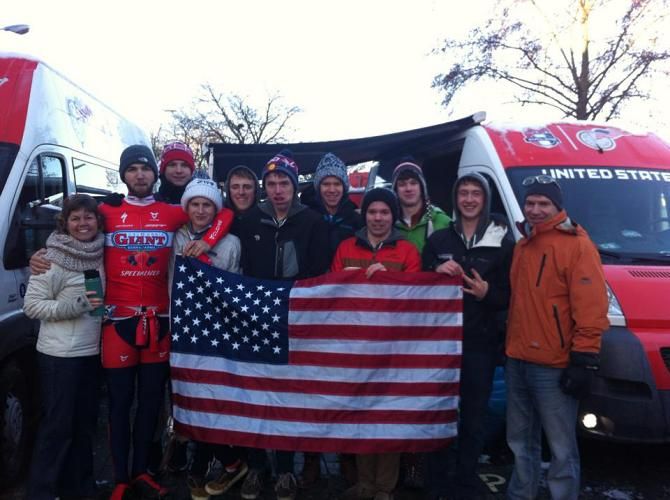 The USAC CX Devo squad in Diegem