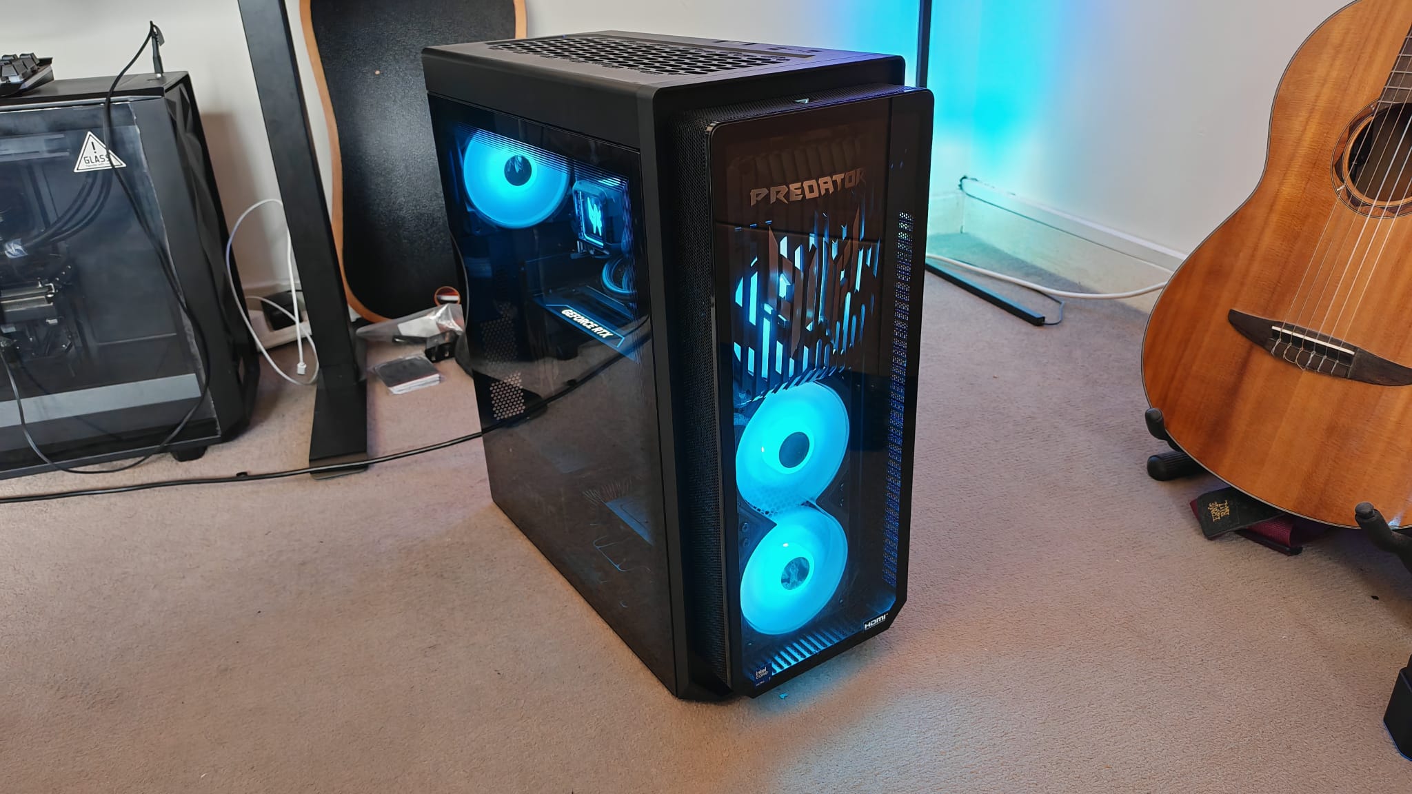 The Acer Predator Orion 7000 (2025) in a living room