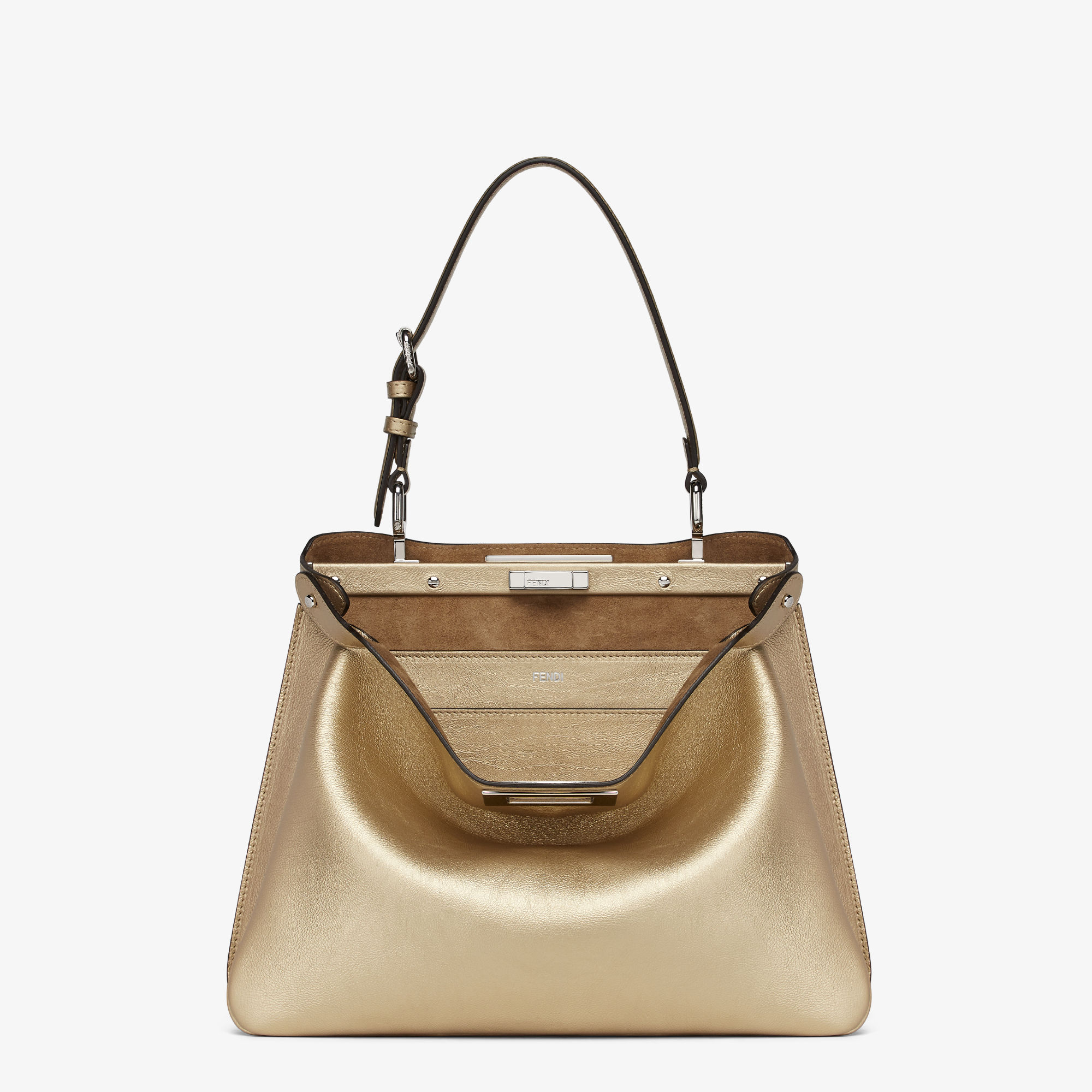 Peekaboo Soft Mediumchampagne-Coloured Leather Bag