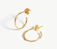 Small Molten Hoop Earrings, £69.00 | Missoma
