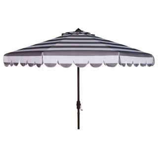 Striped outdoor umbrella