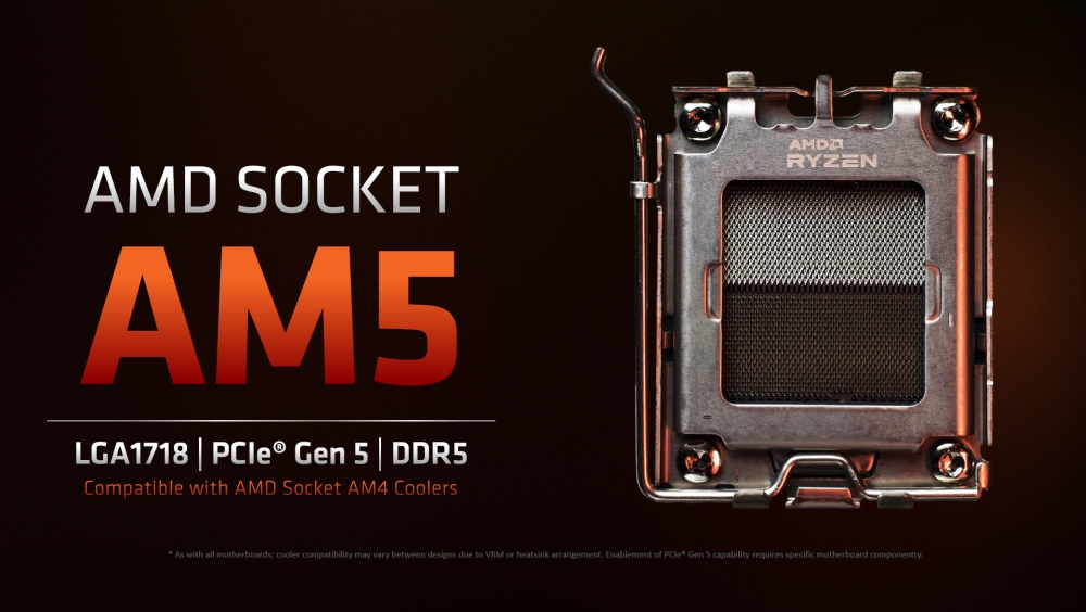 Slide from AMD's CES 2022 press event that details the AM5 socket