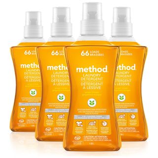 4 bottles of Method laundry detergent