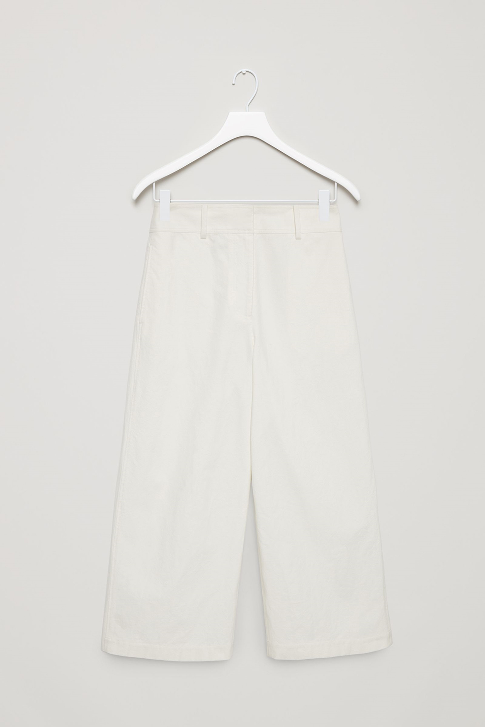 WIDE-LEG CREPE TROUSERS
