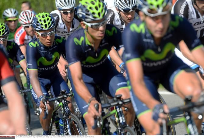 Movistar riding for Quintana