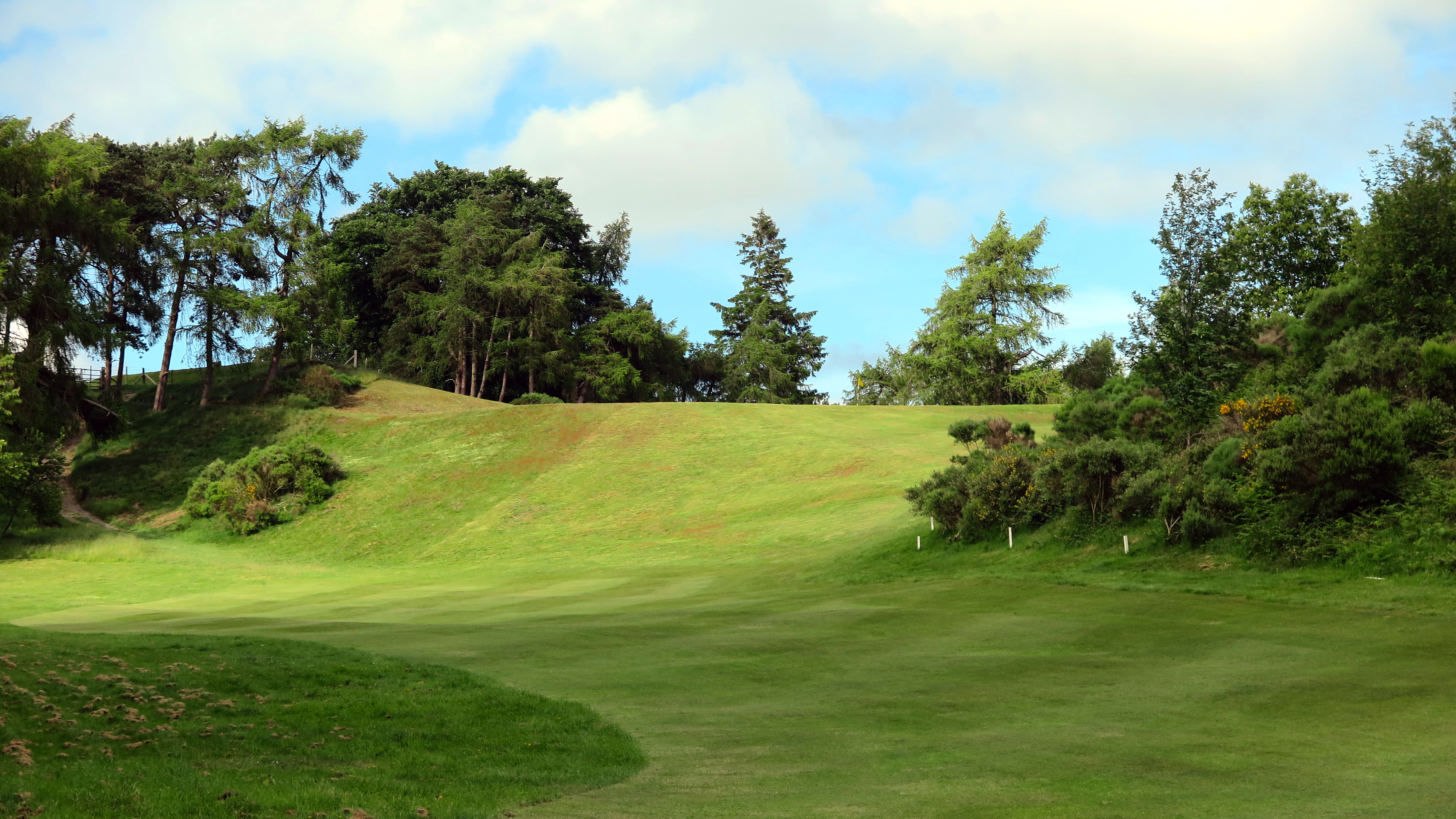 The 1st hole at Church Stretton in Shropshire