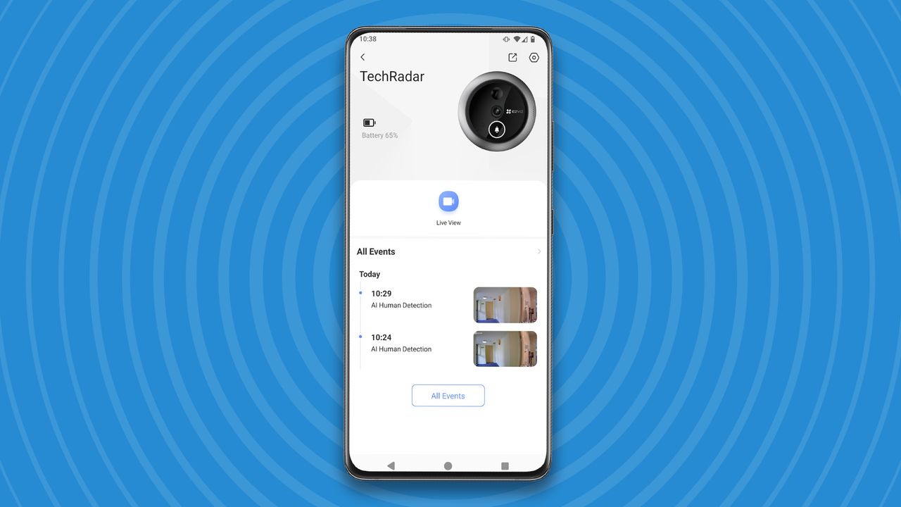 Detection notifications in Ezviz app
