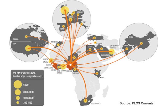 Study finds 18 percent chance Ebola will arrive in the U.S. this month