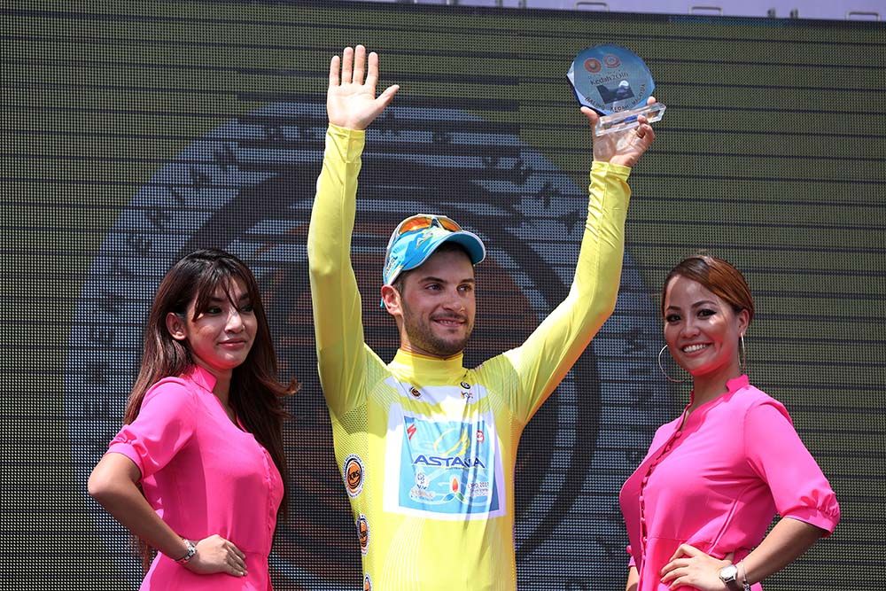 Andrea Guardini (Astana) gets the podium glory